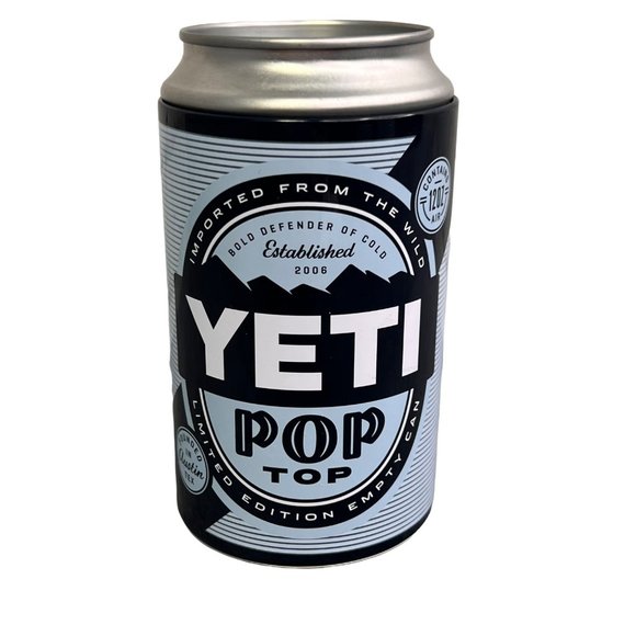 Yeti Pop Top Limited Edition Empty Can Storage Stash Collection Container Hide A - Picture 1 of 7
